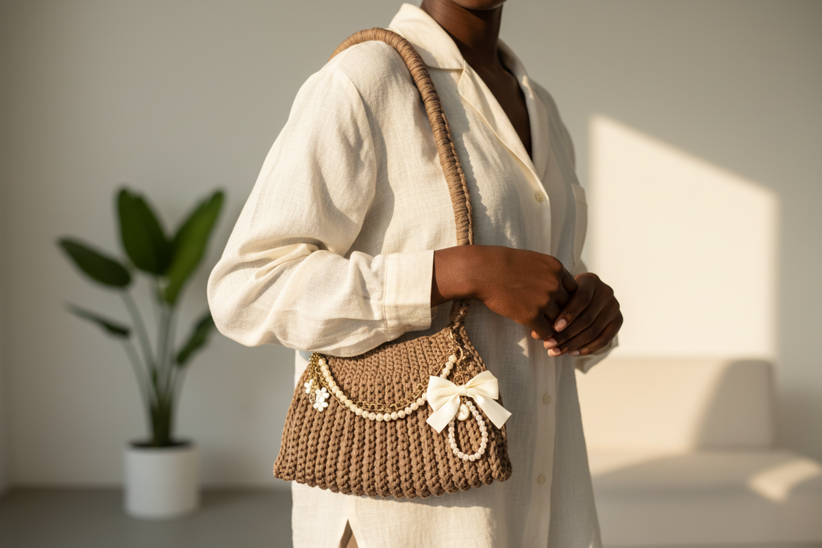 Crochet Purse Mockup