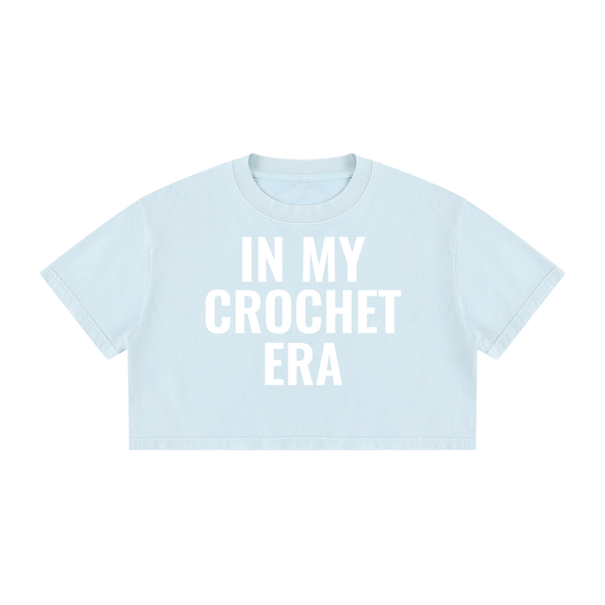 Women's Mineral Wash Cotton Crop T-Shirt