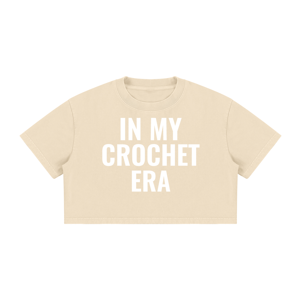 Women's Mineral Wash Cotton Crop T-Shirt