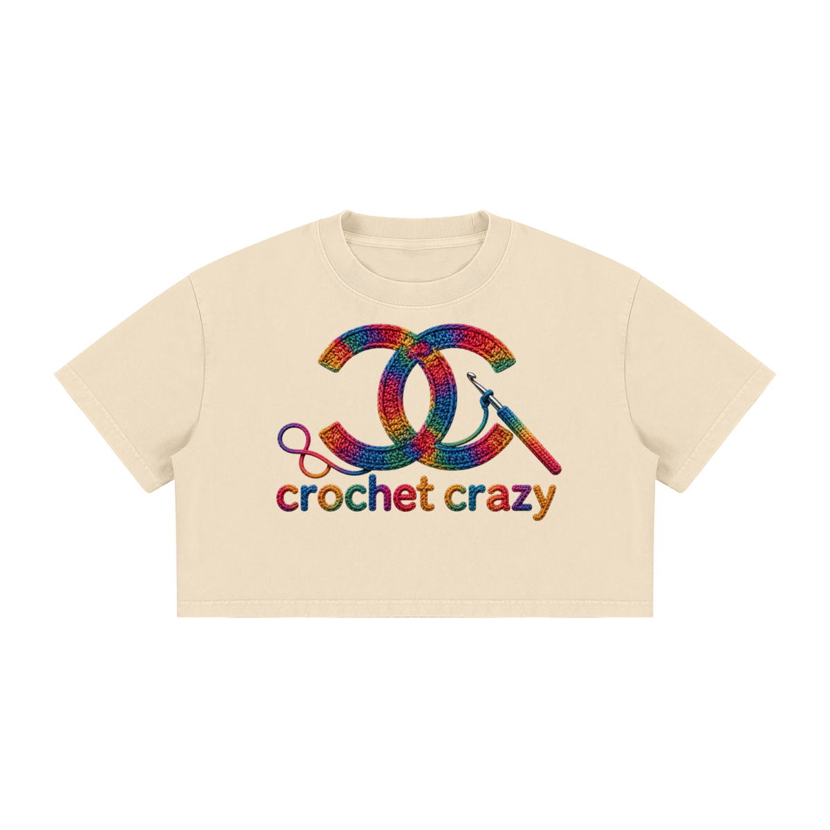 Women's Mineral Wash Cotton Crop T-Shirt