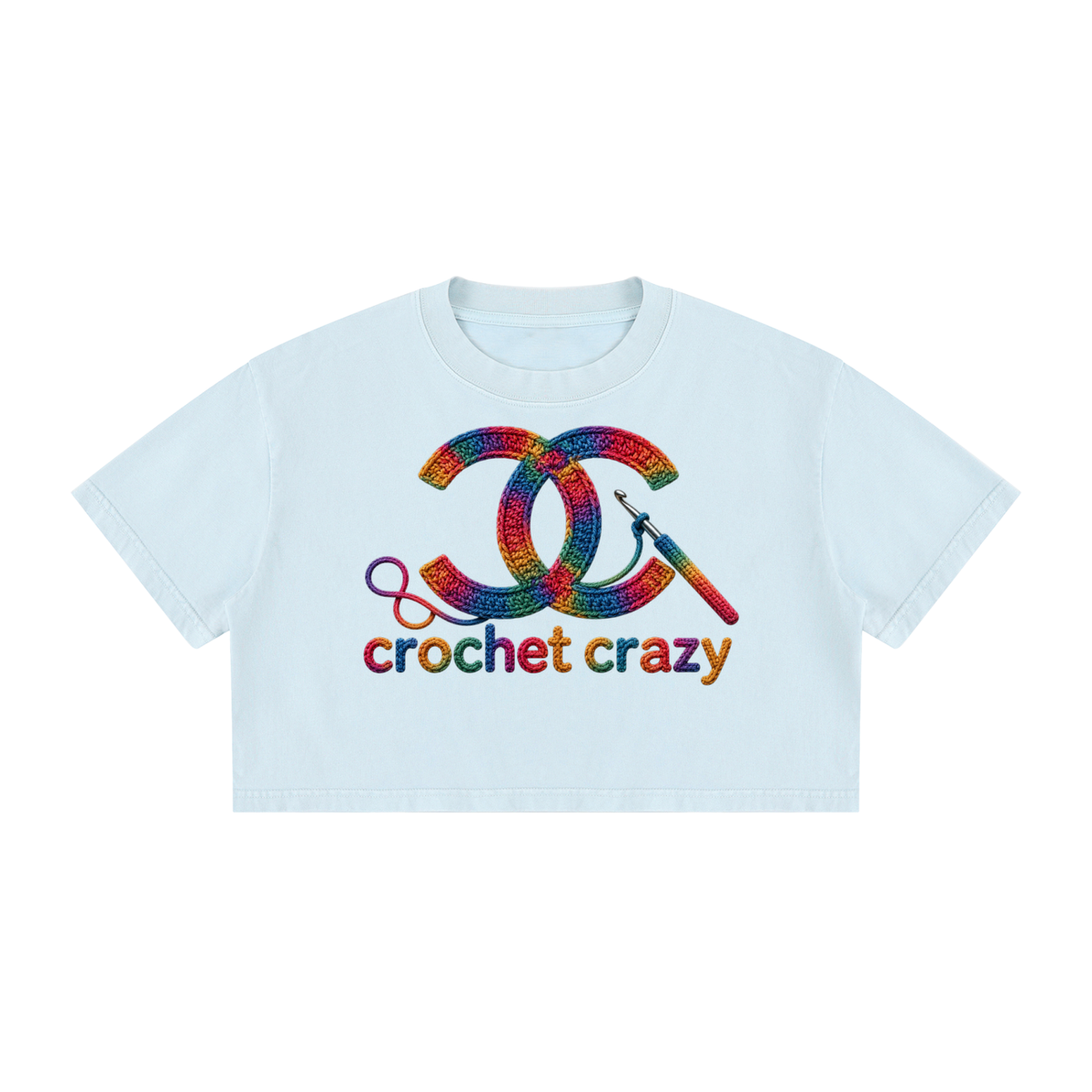 Women's Mineral Wash Cotton Crop T-Shirt