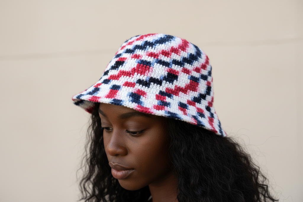Crochet Bucket Hat Mockup