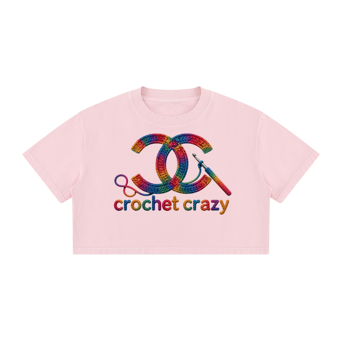 Women's Mineral Wash Cotton Crop T-Shirt