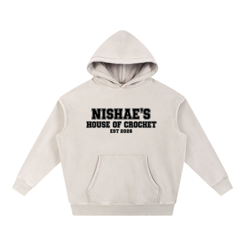 Snow Wash Fleece Oversize Hoodie